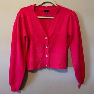 Pink cardigan